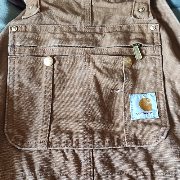 Carhartt vintage zip to thigh bib overalls 40 x 30 - Picture 5 of 7